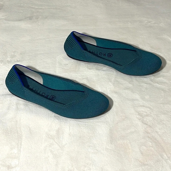 Rothy's Women's flat shoes "The Flat" size 9.5'' Color - Deep Emerald - Picture 5 of 14